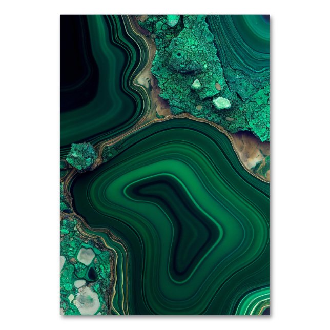 Malachite Cu6CO3(OH)2 Table Number (Front)