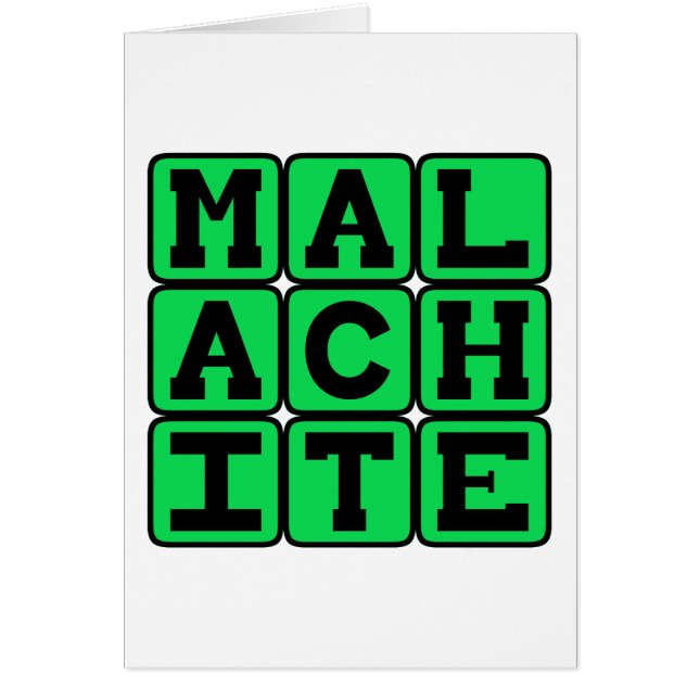 Malachite, Green Colour (Front)