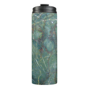 Malachite Green Marble Detailed Texture Thermal Tumbler
