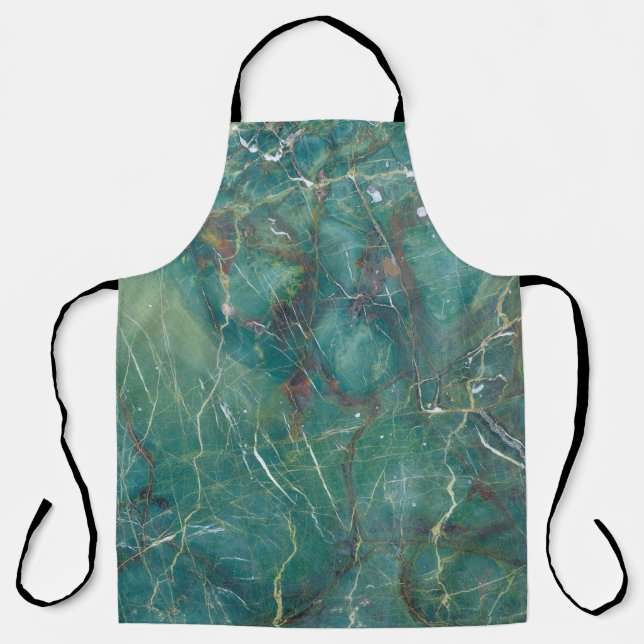 Malachite green marble texture, detail structure o apron (Front)
