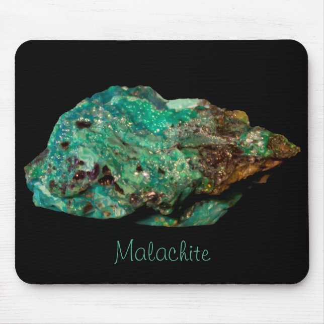 Malachite Green Mineral Rock Nature Photography Mouse Mat (Front)