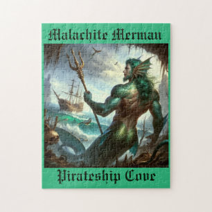 Malachite Merman Jigsaw Puzzle