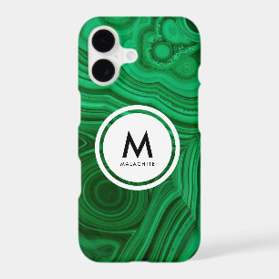 Malachite Mineral Monogram- Beautiful Green