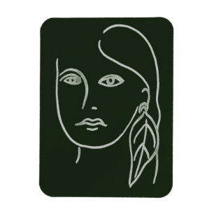 Malachite Portrait Magnet