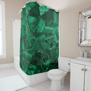 Malachite Shower Curtain