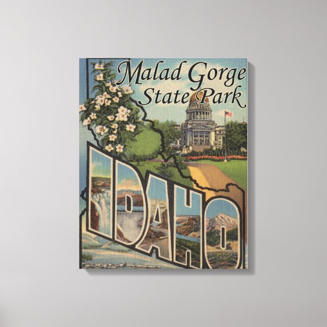 Malad Gorge State Park, Idaho Canvas Print (Front)