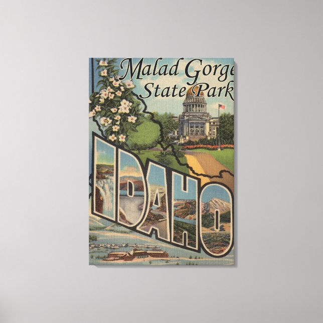 Malad Gorge State Park, Idaho Canvas Print (Front)
