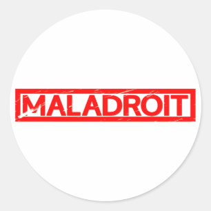 Maladroit Stamp Classic Round Sticker