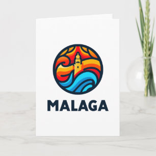 Malaga 3 thank you card