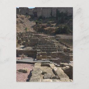 Malaga; amphitheatre postcard