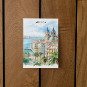 Malaga Andalusia Spain Travel  Postcard