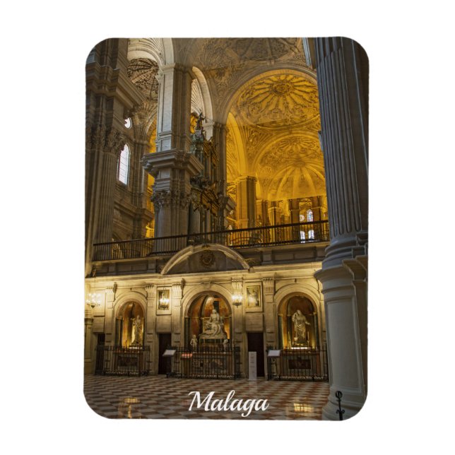 Malaga cathedral magnet (Vertical)