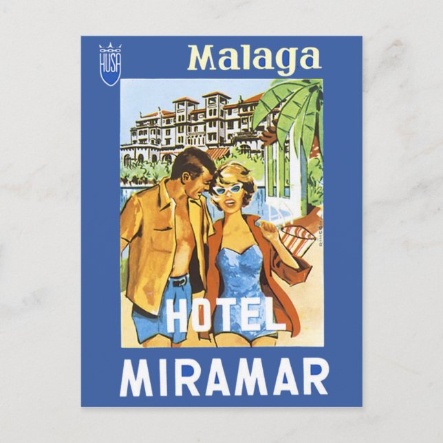 Malaga - Hotel Miramar Postcard (Front)