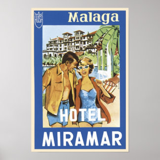 Malaga Hotel Miramar Poster