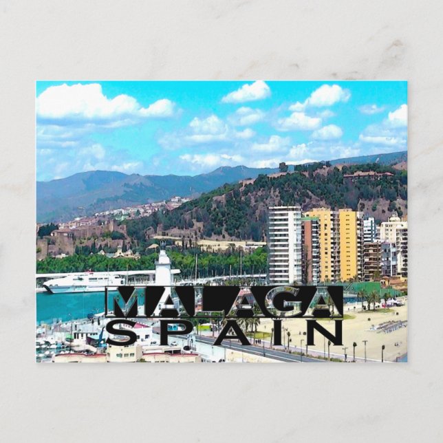 Malaga Postcard (Front)