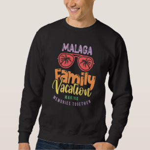 Malaga Spain Family Vacation Matching Outfit Sweatshirt