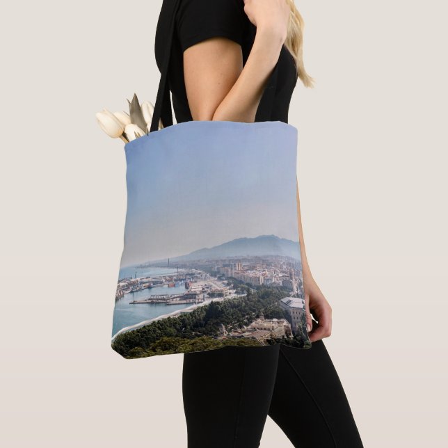 Malaga, Spain Panorama Tote Bag (Close Up)