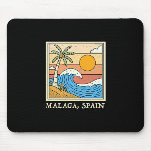 Malaga Spain Souvenirs Espana Travel Vacation Men Mouse Mat