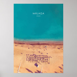Malaga, Spain Travel Artwork Poster