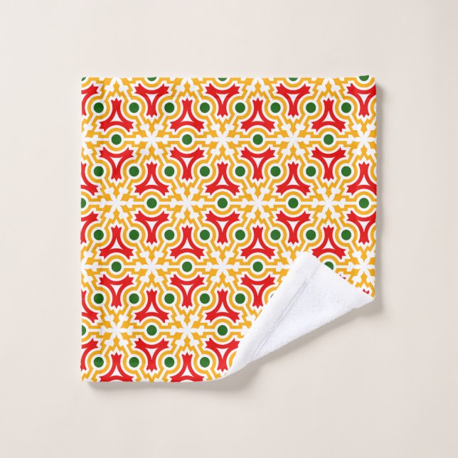 Malaga street walls 1 bath towel set (Wash Cloth)