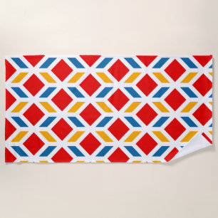 Malaga street walls 2 beach towel