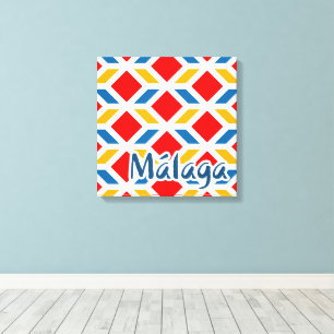 Malaga street walls 2 canvas print