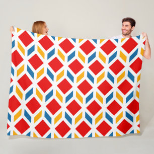 Malaga street walls 2 fleece blanket