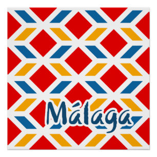 Malaga street walls 2 poster