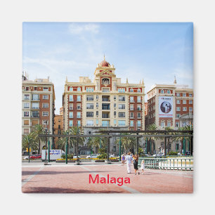 Malaga. View of the city centre Magnet