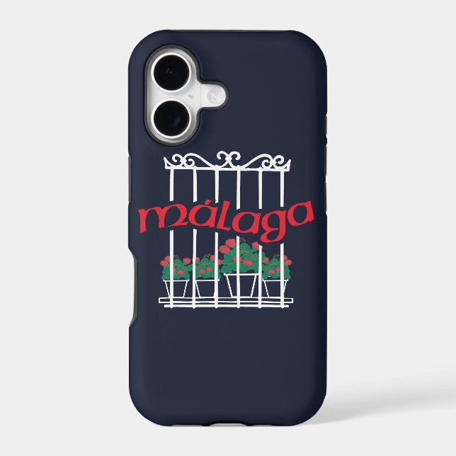 Malaga, window with flowers (Back)