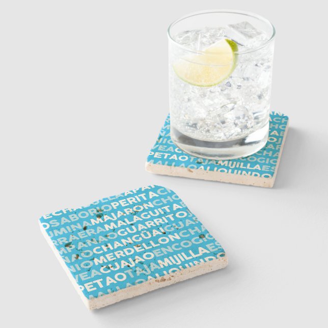 Malaguita Stone Coaster (Side)