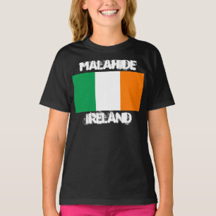 Malahide, Ireland with Irish flag T-Shirt