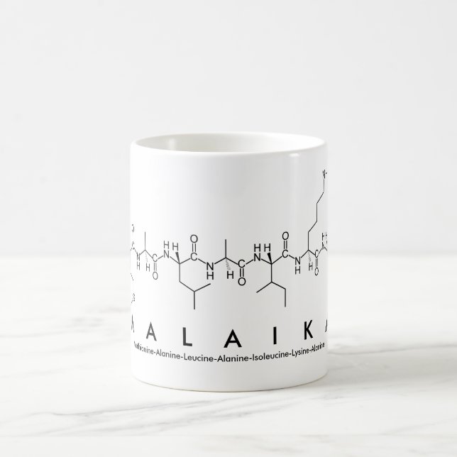 Malaika peptide name mug (Center)