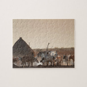 Malakal, village of Dinka ethnic group Jigsaw Puzzle