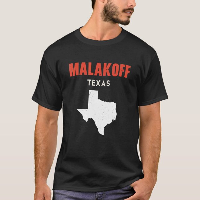 Malakoff Texas USA State America Travel Texas T-Shirt (Front)
