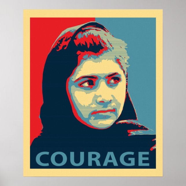 Malala Yousafzai - A Picture of Courage Poster (Front)