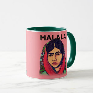 Malala Yousafzai, Inspirational Feminist Art Mug