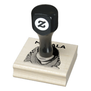 Malala Yousafzai, Inspirational Feminist Art Rubber Stamp