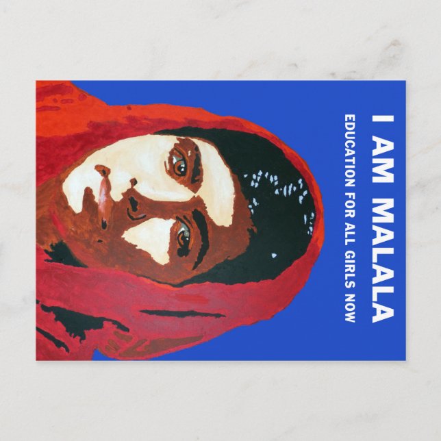MALALA YOUSAFZAI POSTCARD (Front)