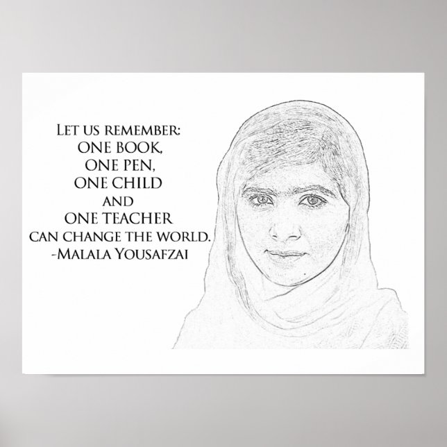 Malala Yousafzai Poster (Front)