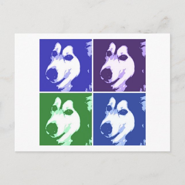 Malamute Dog Postcard (Front)