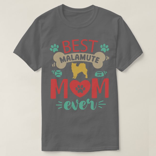 Malamute Dog T-Shirt (Design Front)