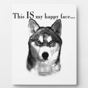 Malamute Happy Face Plaque