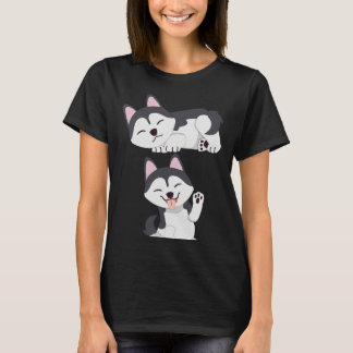 Malamute Husky Playing T-Shirt