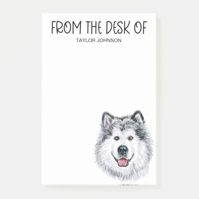 Malamute Lover Post-it Notes (Front)