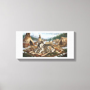 Malamute Mother Version 2 Canvas Print