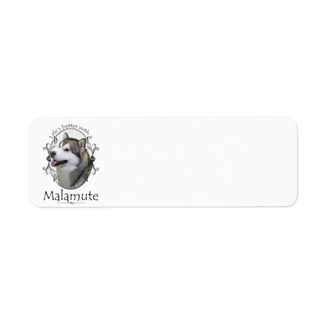 Malamute Return Address Label (Front)