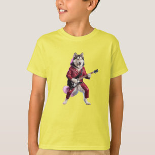 Malamute Rock Star Kid's T-Shirt