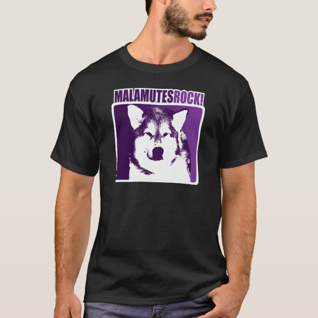 Malamutes Rock! T-Shirt (Front)
