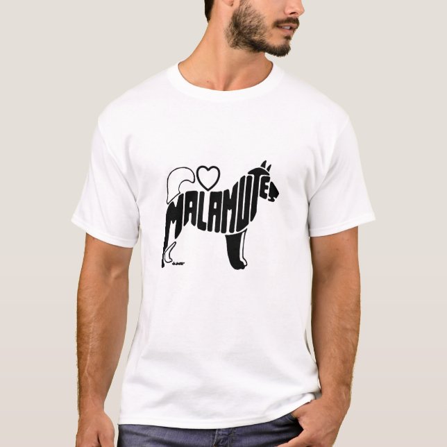 MALAMUTES SILHOUETTE T-Shirt (Front)